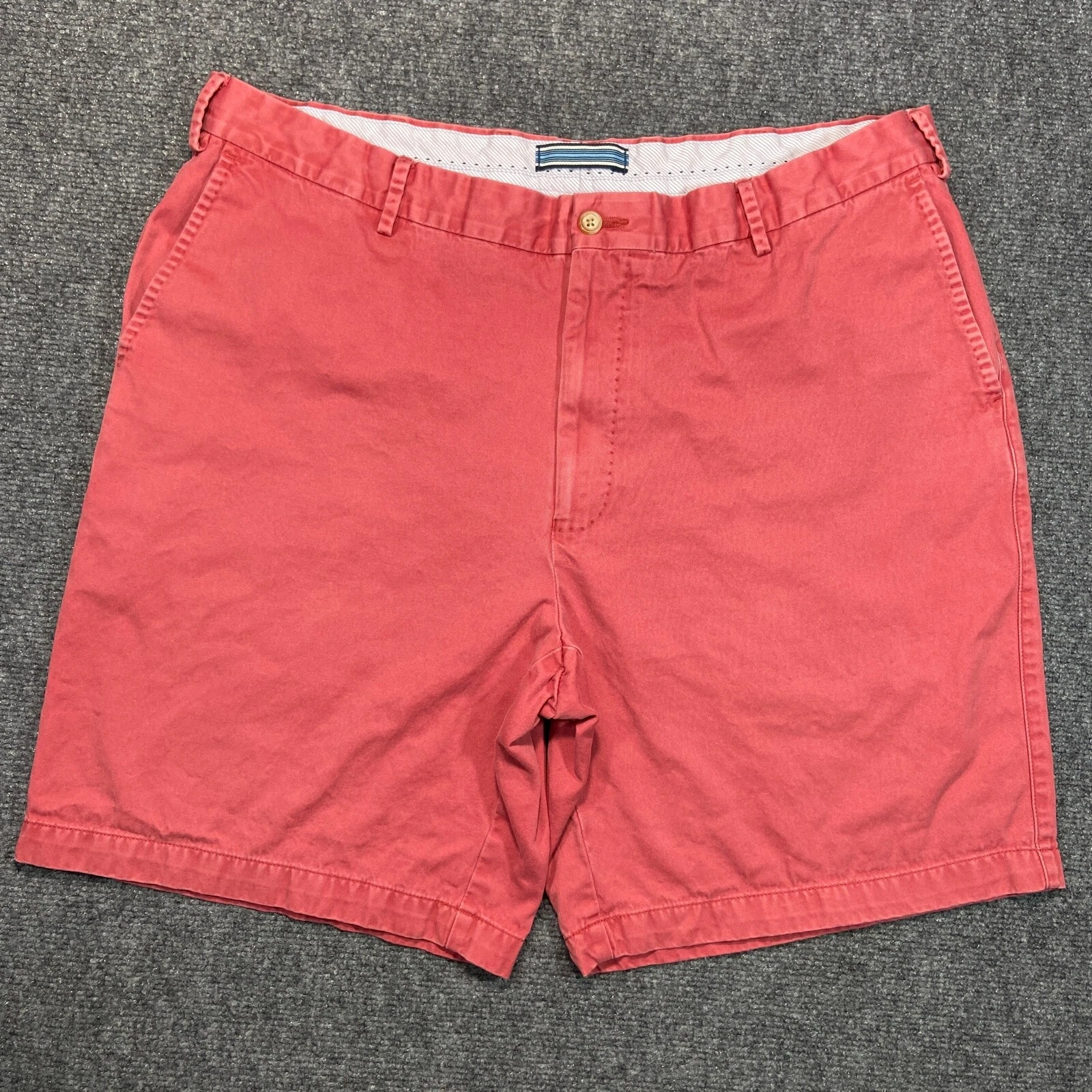 Peter Millar Shorts Mens Size 40 Salmon Color Pima Cotton Mid Rise