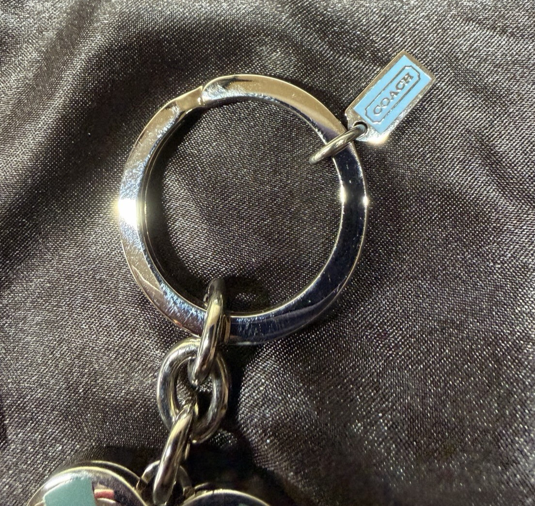 Coach Signature Heart Locket Bag Charm (Small Scratch on Front) thumbnail 3