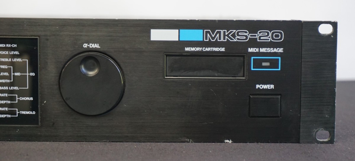 Roland MKS-20 80s Digital Piano Vintage 2U Rack Synthesiser Piano