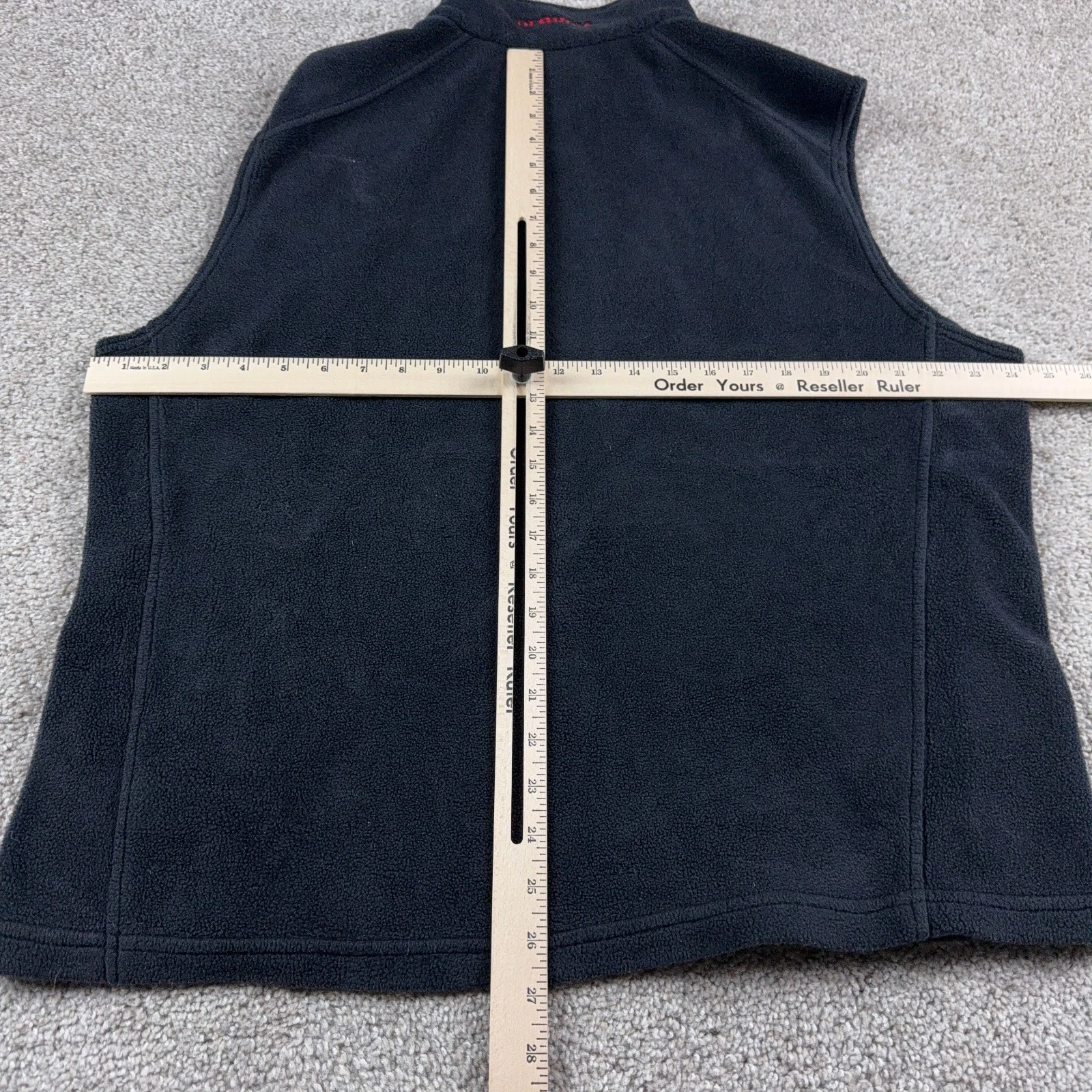 Columbia Vest Mens Large Black Georgia Bulldogs Fleece NCAA Football Outdoors image 8