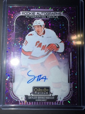2025-26 OPC Platinum Skyler Brind amour Violet Pixels Rookie Autograph