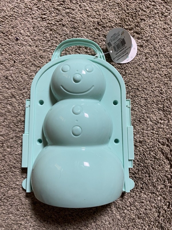 Biplut Reusable Cartoon 3D Snowman Clip Snow Toy Mold for Children