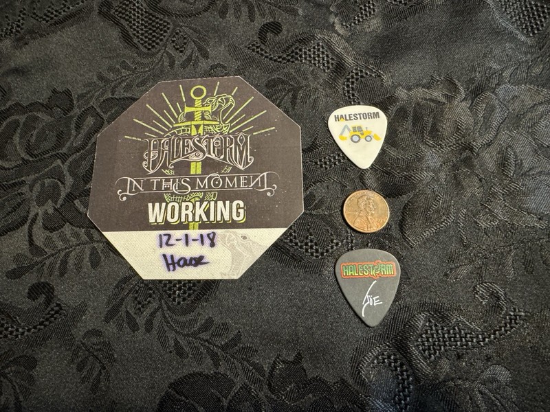 Hailstorm Guitar Picks And Backstage Pass Official Lot Rare!
