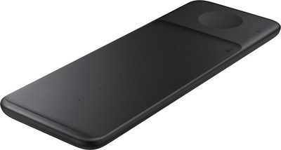 Samsung EP-P6300 Wireless Charger Trio Pad Schwarz Ladestation 9 Watt USB-C Qi