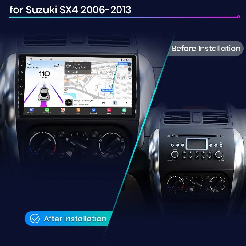 Android 14 6+128GB CarPlay AutoRadio IPS GPS Navi DAB Für SUZUKI SX4 2006-2013 - Bild 2 von 4