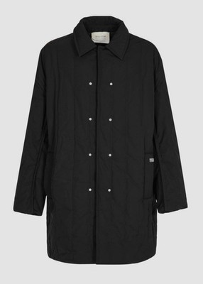 1017 ALYX 9SM Men s Large Black Quilted Knee-Length Jacket Coat Relaxed - New