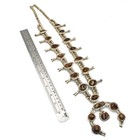 Signed Southwest Sterling Fire Agate Squash Blossom 34in Necklace #S5206-2 — photo 10