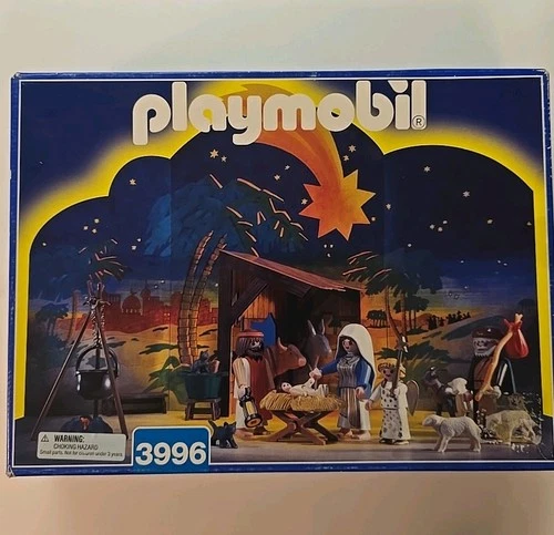 Playmobil 3996 Nativity Scene Christmas Manger Set Retired Vintage Complete NIB