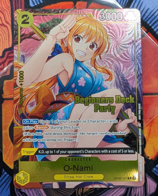 O-Nami OP06-101 Beginners Deck Party Winner Prize Promo Foil One