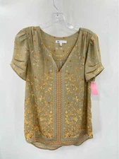 Pre-Owned DR2 Blue Size Small Floral Blouse