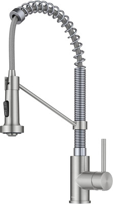 Bolden 2-Function Single Handle Pull down Kitchen Faucet, Commercial Style Stain