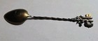 Antique Victorian  Germany Eagle Key Crest Twisted Handle Spoon "Geneve" in Bowl — photo 5
