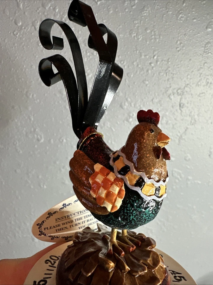 Vintage Ceramic Rooster / Chicken 60 Min Kitchen Timer. Farm Country Decor - Image 4 of 4