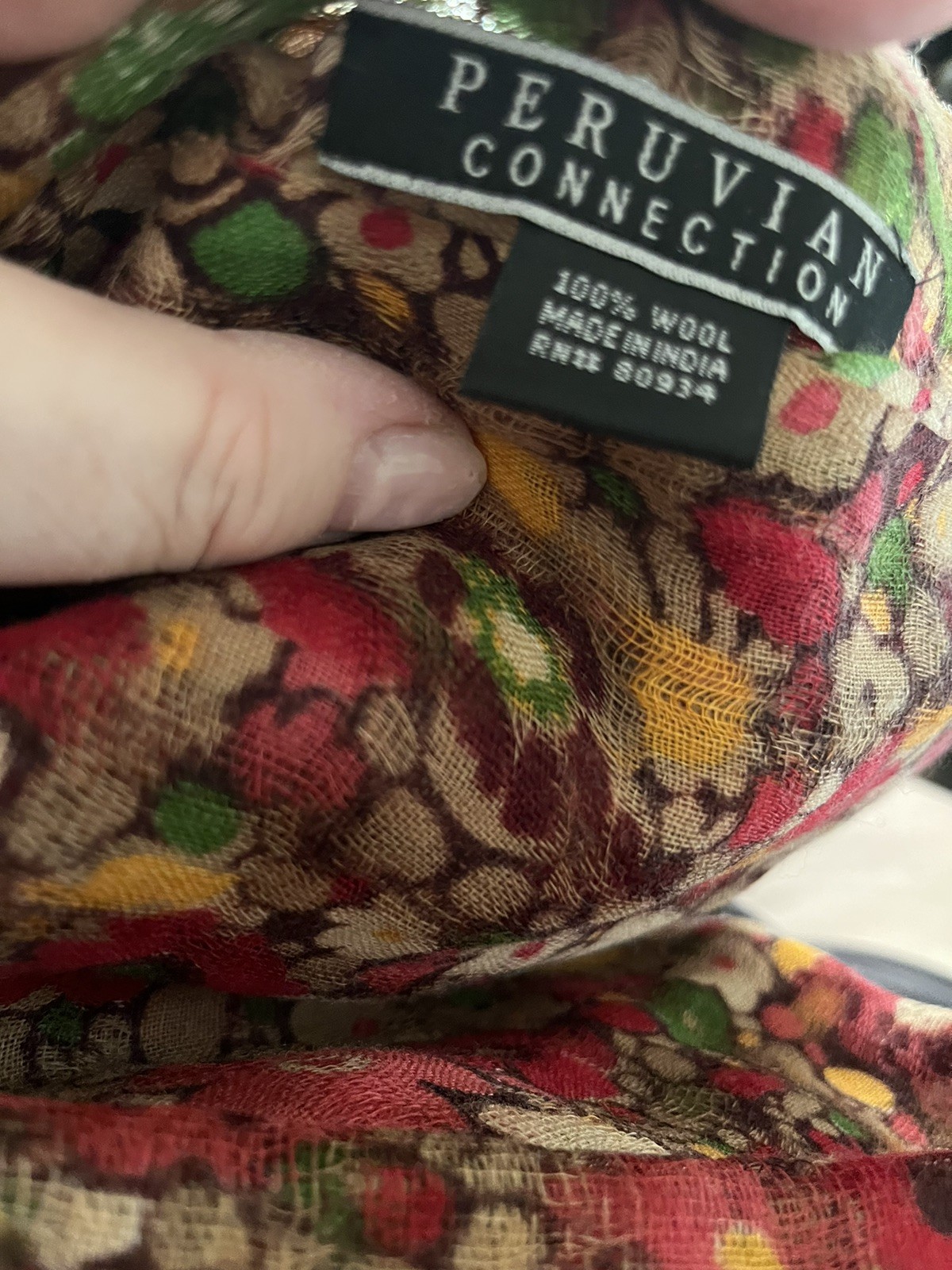 Peruvian Connection 100% Wool Large Lightweight S… - image 3