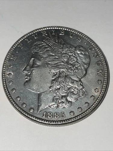 1885 Morgan Silver Dollar Brilliant Uncirculated Details