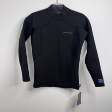 Patagonia Uomo R1 Lite Yulex Top Taglia Large Camicia Muta Biogomma Nera Nuova con etichette