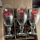 Stella Artois Los Angeles Chalice Beer Glasses 40cl Gold Rim Boxed Set — photo 2