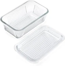 Multi Function Butter Dish, 6-Inch, Clear