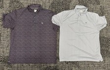 Lot of 2  CALLAWAY Men's XXL Opti-Dri Striped Polo Golf Stretch Top Shirt EUC