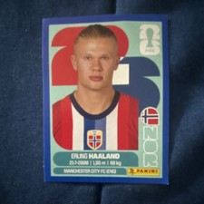 Panini FIFA World Cup 2026 Erling Haaland Rookie Card NOR 15 blue border. rookie card picture