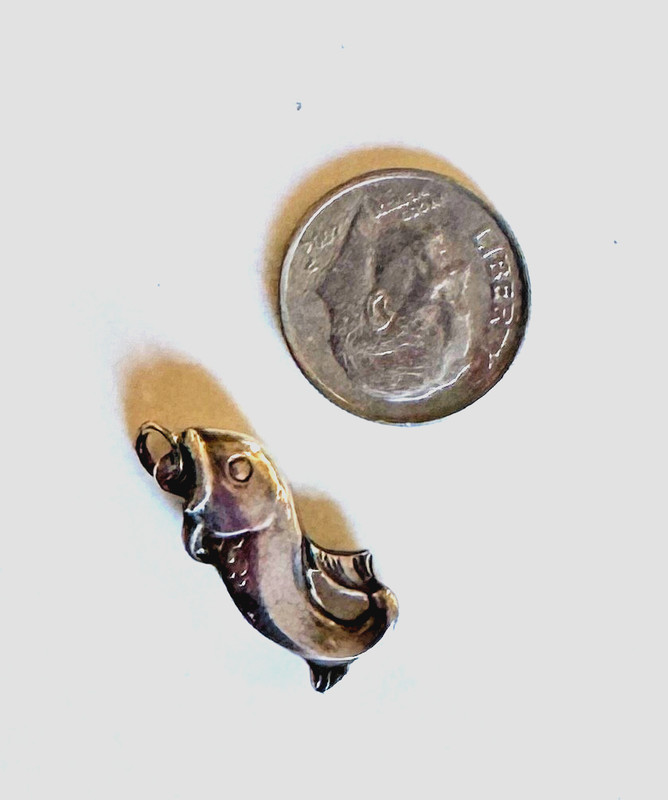 Vintage GEORG JENSEN Sterling Silver Fish Charm