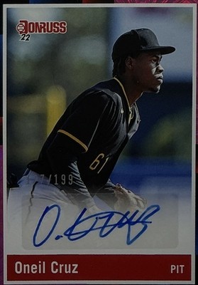 2022 Panini Donruss - Retro 1988 Signatures Oneil Cruz #R88S-OC