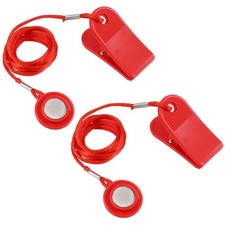 2PCS Universal Treadmill Magnetic Safety Key Emergency Stop Replacement