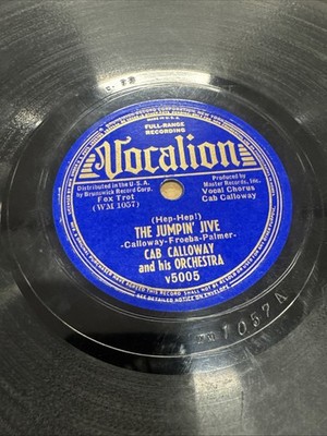 Vocalion 78 RPM Cab Calloway - The Jumpin Jive 5005 V Jazz
