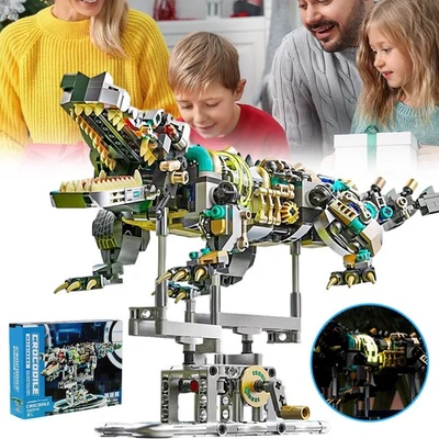 MARKENLOS Krokodil Bauspielzeug Krokodil Bausteine Spielzeug Klemmbausteine Xmas Geschenke