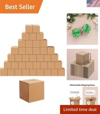 Lightweight Cardboard Shipping Boxes 40 Pack 6x6x6 Inches for Small Items