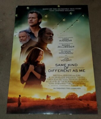 Same Kind Of Different As Me 2017 Renee Zellweger DS 27x40 Movie Poster DAMAGED