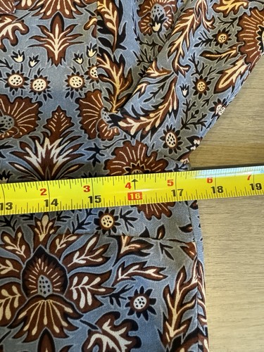 Cabi Provincial Blue and Orange Floral Long Sleeve V-Neck Shift Dress Size XS - Picture 7 of 8