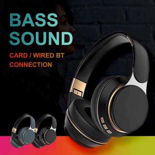 Auriculares Inalámbricos Bluetooth 5.0 Estéreo Sobre la Oreja Micrófono Plegable Tarjeta TF - Imagen 2 de 24