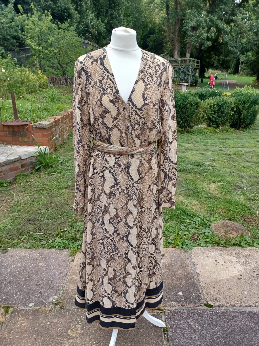 H and m animal print cheap dress