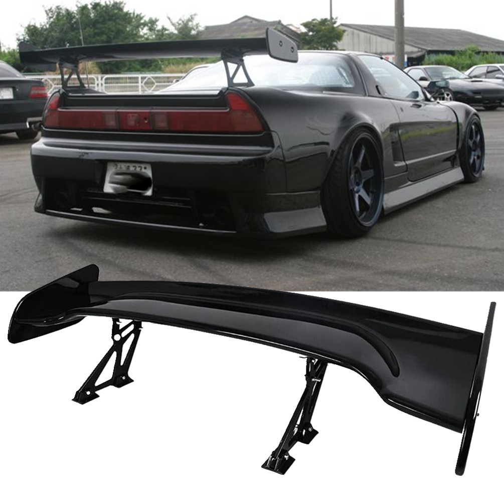 46" Rear Trunk Spoiler Wing Adjustable GT-Style Glossy Black For Acura NSX Coupe