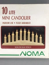 Noma 10 Lite Mini Candolier # 1509-C Slim Line Base Indoor - Working Lot of 8