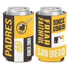 SAN DIEGO PADRES COLOR BLOCK KADDY KOOZIE CAN HOLDER NEW WINCRAFT 👀