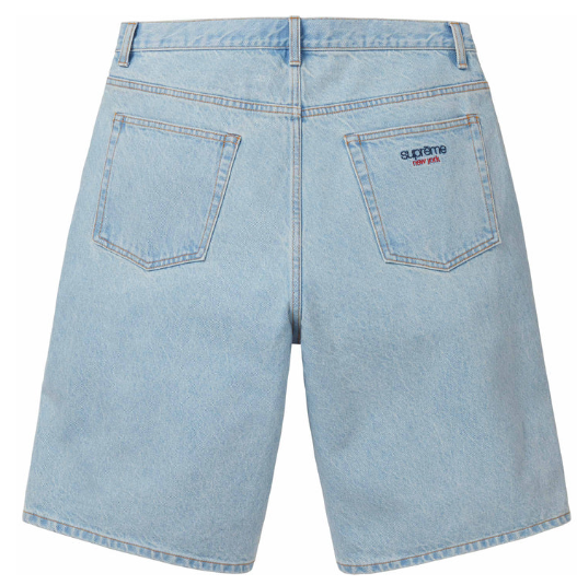 Supreme Baggy Denim Shorts SS24 Washed Indigo Size 32 Jorts Supreme Baggy Denim Shorts SS24 Washed Indigo Size 32 Jorts
