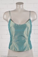 Flores & Flores Woman’s Top Size 10 Teal Spaghetti Strap Original Price $198 Flores & Flores Woman’s Top Size 10 Teal Spaghetti Strap Original Price $198