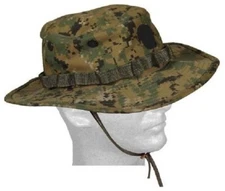 Military Issued USMC Green Digital Marpat Boonie Hat-NEW