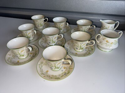 18 pc. Noritake Ivory China Reverie China Set - Tea Coffee Cups