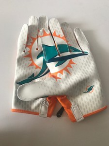 dolphins football gloves