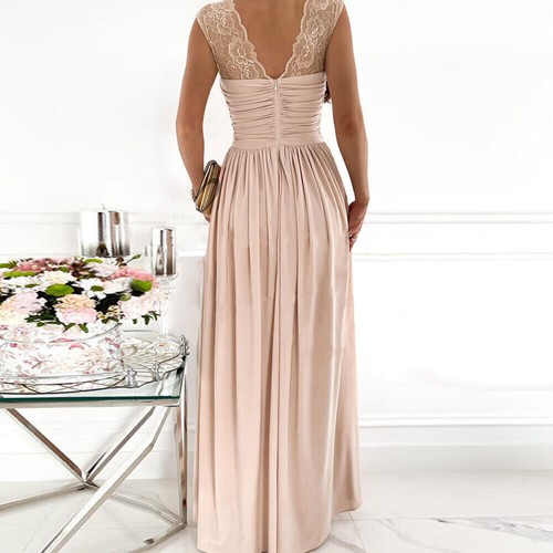 Damen Sexy Ärmellos Maxikleid Abendkleid Lang Kleider Partykleid Sommerkleid New - Bild 3 von 14