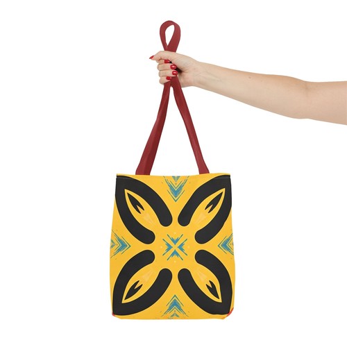 Nuova borsa tote astratta vibrante, borsa stile boho, borsa a mano ecologica - Foto 21 di 21
