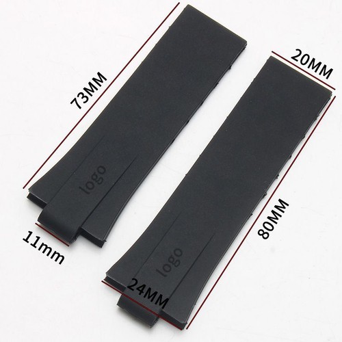 11mm Silicone Rubber Waterproof Folding Buckle Strap For ORIS AQUIS Watchband - Picture 27 of 27