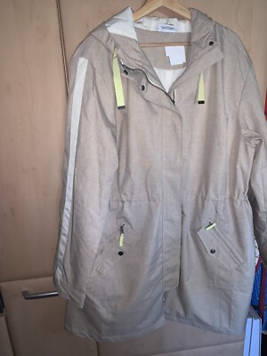 Beige Jacke, Gr. 40 mit Kapuze, Nagelneu, Gina Benotti, Etikett
