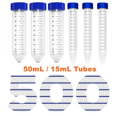 Lot De 50 Tubes Microcentrifugeuses 2ml Gradués - Plastique - Pour Laboratoire