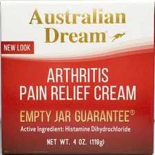 Australian Dream Arthritis Pain Relief Cream, 4 oz  exp. 2026+