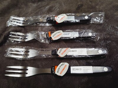 Rare Bochmayer Stainless Steel Rostfrei Inox Profiline Dinner Forks Set Lot 