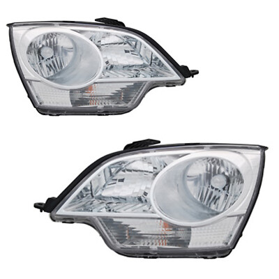 Headlights CAPA Left Right Pair Fits Chevrolet Saturn Captiva Sport Vue Halogen